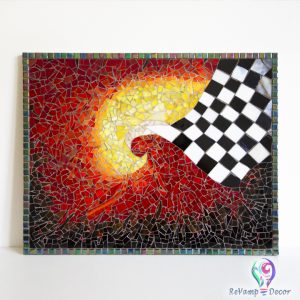 Glassmosaic picture "Flame of Victory"