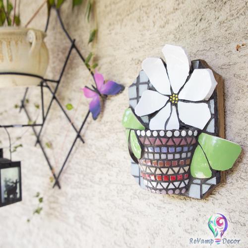 3D-flowerpot wall decor
